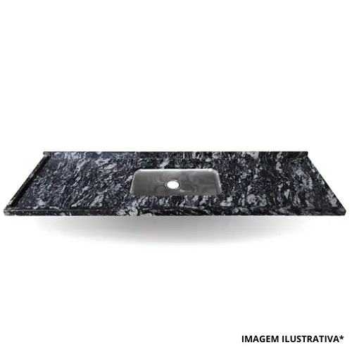 Pia Preto Indiano de Granito 2Mts - Kasa Granito