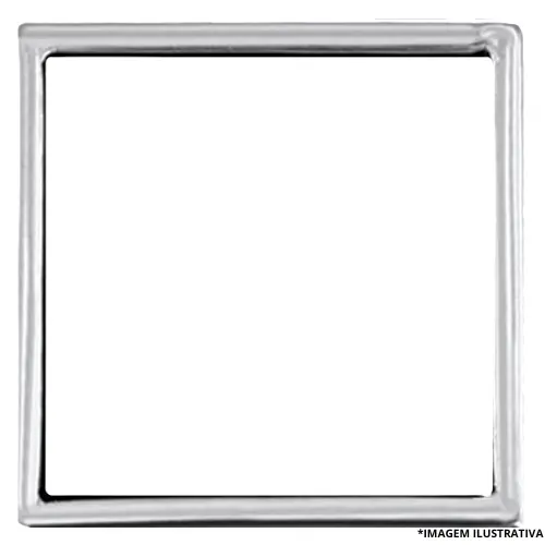 Porta Grelha Quadrada Aço Inox 150MM -Overtime