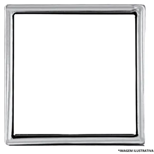 Porta Grelha Quadrada Aço Inox 100MM -Overtime
