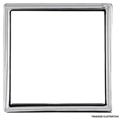 Porta Grelha Quadrada Aço Inox 100MM -Overtime
