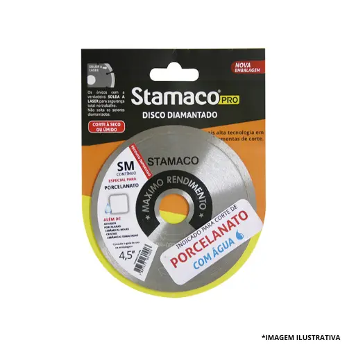 Disco Diamantado Contínuo Para Porcelanato 110M -Stamaco