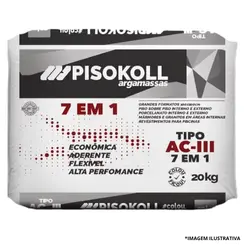 Argamassa Ac3 Flexível Cinza 7x1 20Kg-Pisokoll