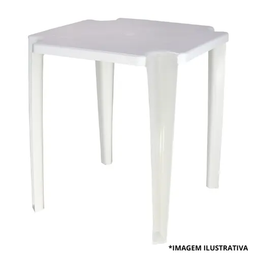 Mesa Quadrada 70x70 Noronha Branca-Tramontina