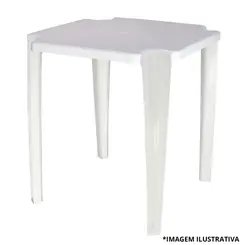 Mesa Quadrada 70x70 Noronha Branca-Tramontina