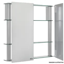 Armario 62X11X64Cm Cris-Slip II Silver-Crismetal