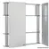 Armario 62X11X64Cm Cris-Slip II Silver-Crismetal