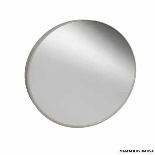Espelho Redondo 48Cm Perfil Champagne-Crismetal
