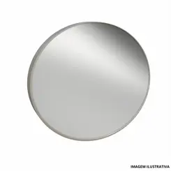 Espelho Redondo 48Cm Perfil Champagne-Crismetal