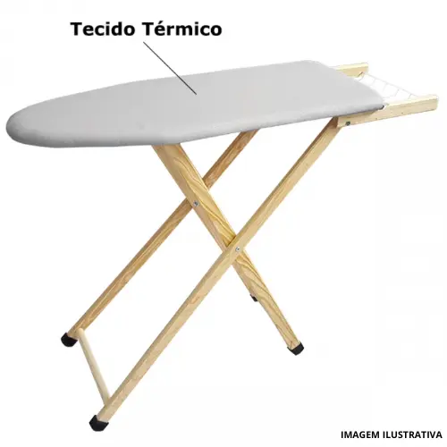 Mesa De Passar Madeira Tec Metal C/Tomada-Utilaço