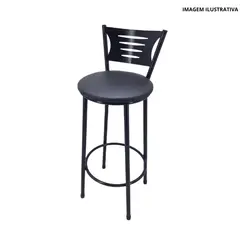 Banco Bar Primor Utilar Preto Preto-Utilaço