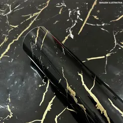 Revest Marmo Nero Marquina Brilho 45cmx2m-Con-Tact