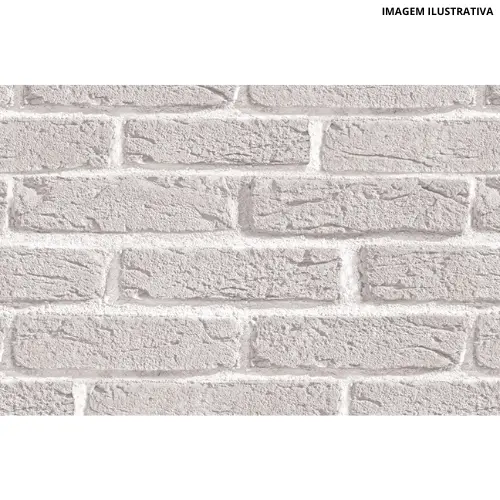 Revest Tijolo Branco 45cmx2m-Con-Tact