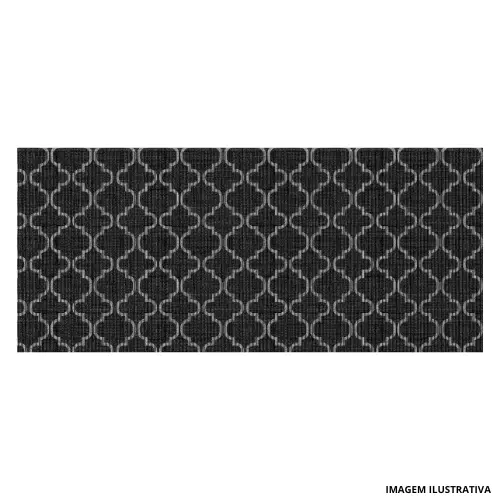 Tropical Arabe Preto Larg 43cm P/mt - Kapazi