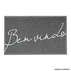 Vinil Light 2.0 Bem Vindo Cinza 40x60cm - Kapazi