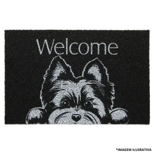 Vinil Pet 40x60cm Dog Welcome Yorksh - Kapazi
