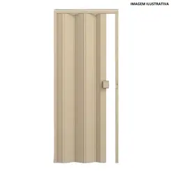 Porta Sanfonada 60cm Bege Liso - Permatti