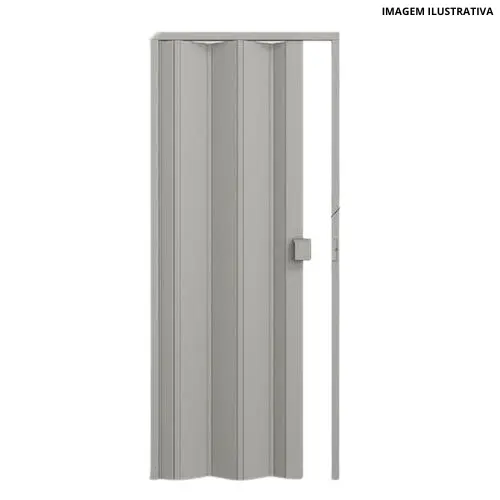 Porta Sanfonada 60cm Cinza Liso - Permatti