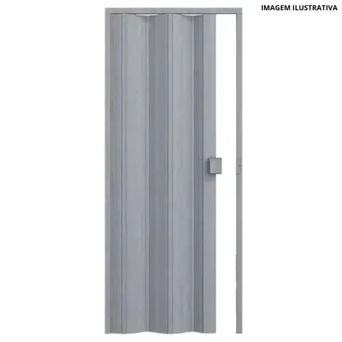Porta Sanfonada 60cm Cinza Marmorizado - Permatti