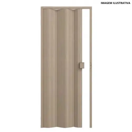 Porta Sanfonada 85cm Bege Marmorizado - Permatti