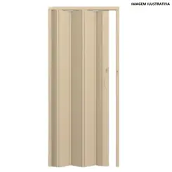 Porta Sanfonada 97cm Bege Liso - Permatti