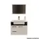 KIt Toucador Gracux 56,5CM Branco/Marmorizado -Cerocha
