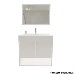 Kit Toucador Sirius 62,5CM Branco-Cerocha