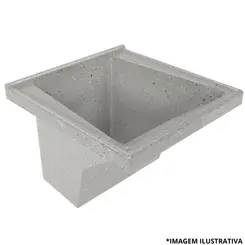 Tanque Mármore Sintético 43,5X47,5CM Cinza-Aj Rorato