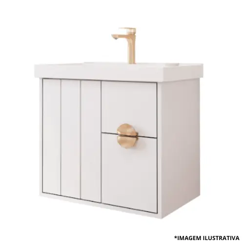 Toucador Copenhague 60Cm Branco-Mgm