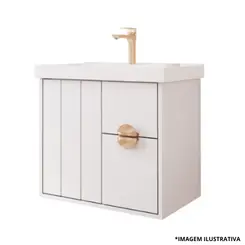 Toucador Copenhague 60Cm Branco-Mgm