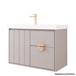 Toucador Copenhague 80Cm Platina-Mgm