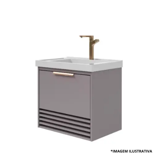 Toucador Paraty 60Cm Platina-Mgm