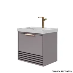 Toucador Paraty 60Cm Platina-Mgm