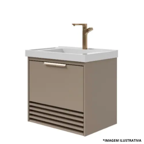 Toucador Paraty 60Cm Cappuccino-Mgm