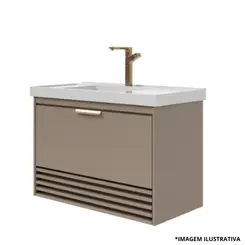 Toucador Paraty 80Cm Cappuccino-Mgm