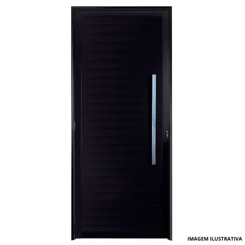 Porta Lambril C/ Puxador 210x90 Preto30 Esq - Fortsul