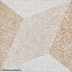 Piso Gran 60x60 Geometric Mosaico HD6124-Caixa Com 2,58M2-Embramaco