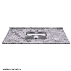 Pia De Granito Combat Onix Cinza 1,20Mts-Kasa Granito
