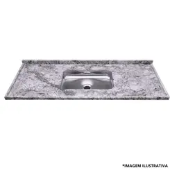 Pia De Granito Combat Onix Cinza 2,00Mts-Kasa Granito
