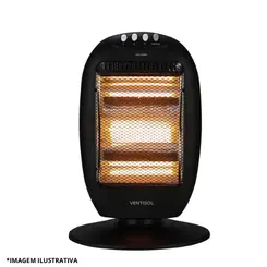 Aquecedor Doméstico Oscilante Preto  AH021-01 127V -Vetisol