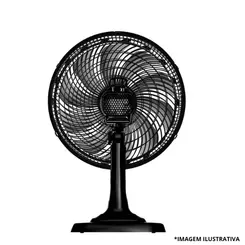 Ventilador Mesa Turbo 40Cm Preto/Cinza -Ventisol