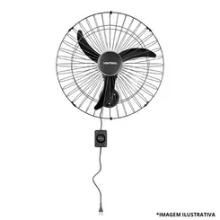 Ventilador Oscilante Parede 60Mts Preto-Ventisol