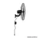 Ventilador Oscilante Parede 60Mts Preto-Ventisol