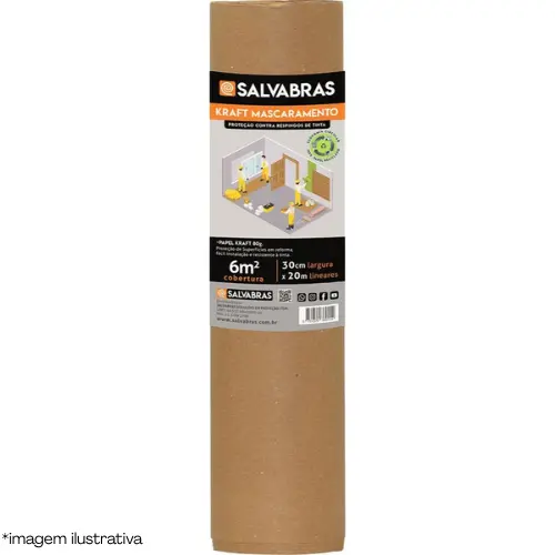 Kraft Mascaramento 30CMx20MT-Salvabras