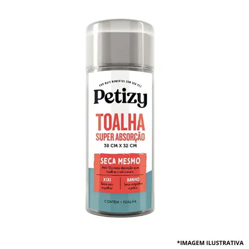 Toalha Super Absorção 38CMX32CM-Flashlimp Petizy