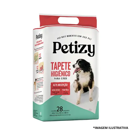 Tapete Higiênico 60x60 Com 28 Peças- Flashlimp Petizy