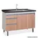 Gabinete De Cozinha Rubi 1,14Mt Branco/ Peroba-Locatt
