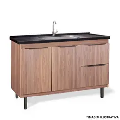 Gabinete De Cozinha Elite 1,14Mt Freijo/Freijo-Locatt