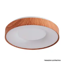 Plafon De Sobrepor Redondo Psr-004 Md/385 3x1 20WMd-Nitrolux