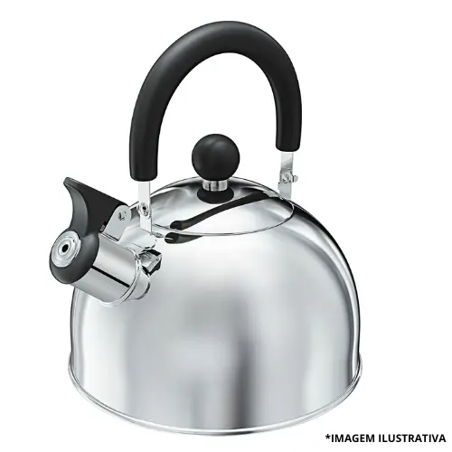 Chaleira Inox Flex Cabo Dobrável 1,7Lt-Euro