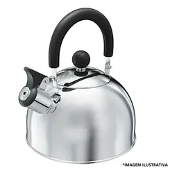 Chaleira Inox Flex Cabo Dobrável 1,7Lt-Euro